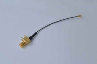 Китай Женщина сборки кабеля SMA RF выдвижения к кабелю RF 1,13 штепсельной вилки I-PEX MHF дистрибьютор